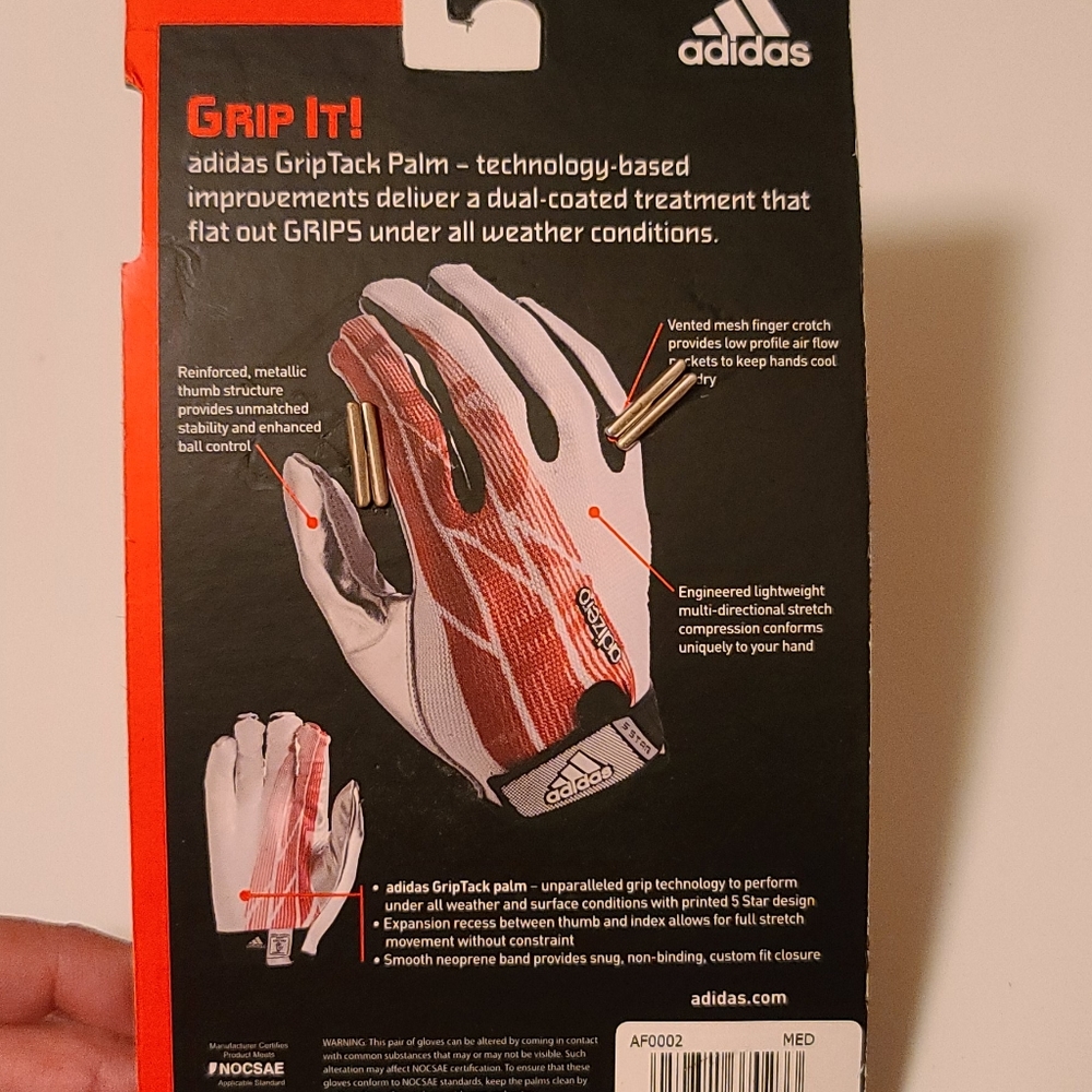Football Grip Gloves - Picture 4 of 4